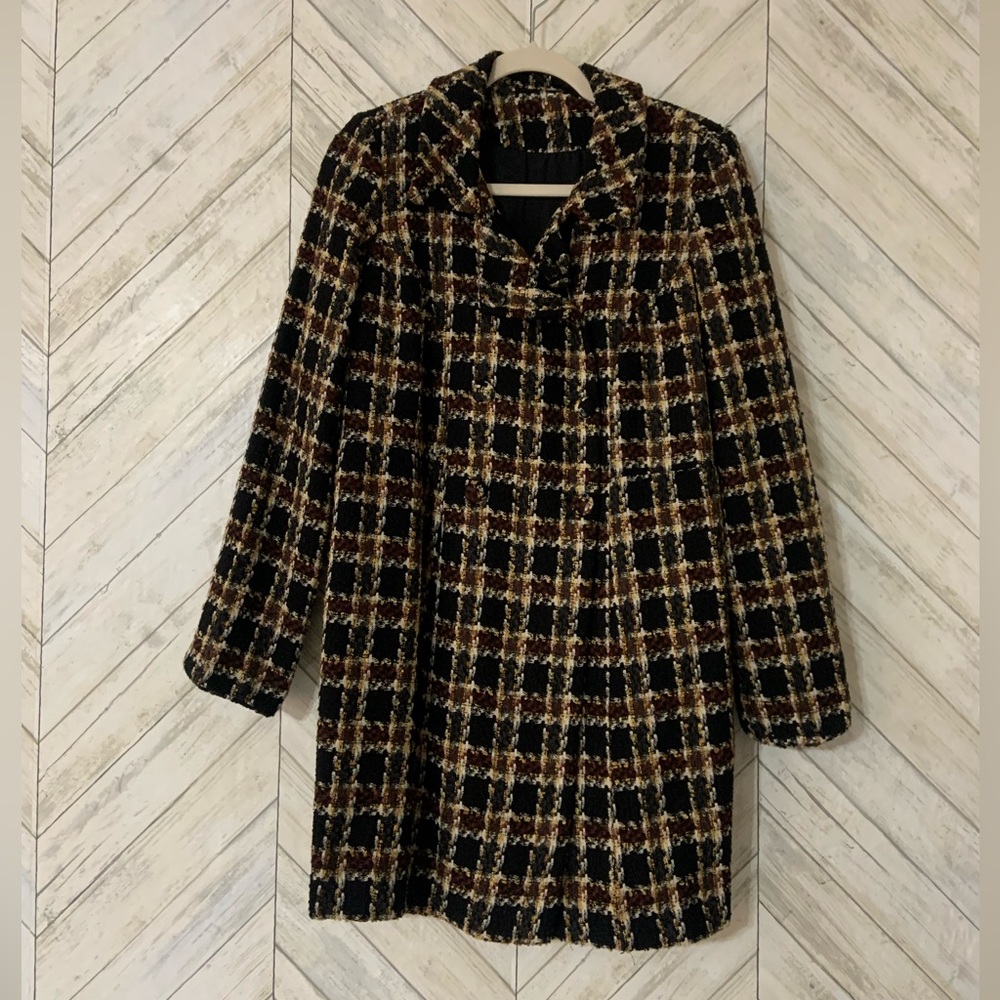 Elegant Plaid Women's Blazer